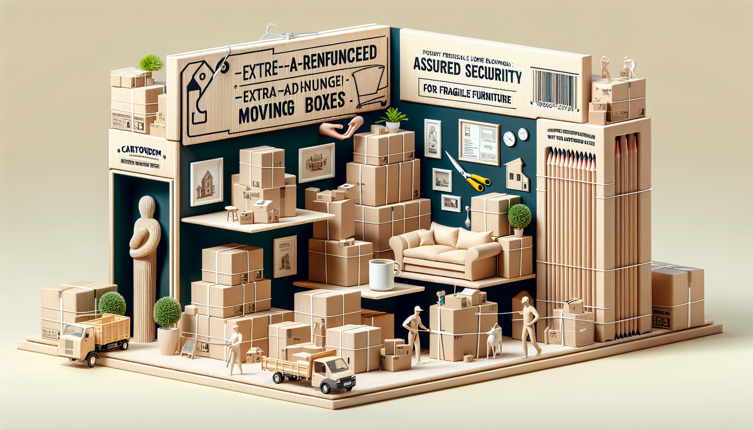 Achetez des Cartons de Déménagement Extra-Renforcés: Sécurité Assurée avec CartonDem pour Mobilier Fragile