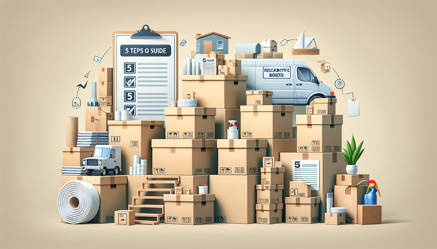 Guide Complet en 5 Étapes pour Organiser Votre Déménagement avec les Cartons Fiables de CartonDem