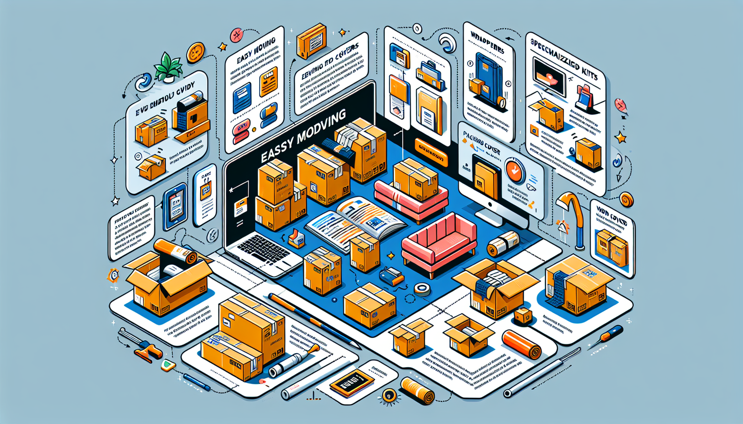 Déménagement Facile: Guide pour Choisir des Kits et Housses Adaptés à Tous Vos Objets avec CartonDem