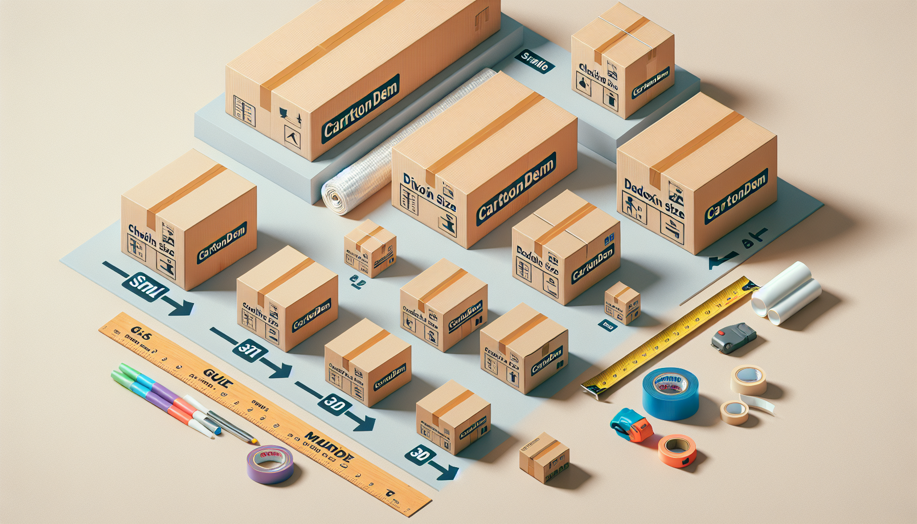 Choisir la Taille Idéale : Guide des Différents Formats de Cartons pour un Déménagement Réussi avec CartonDem