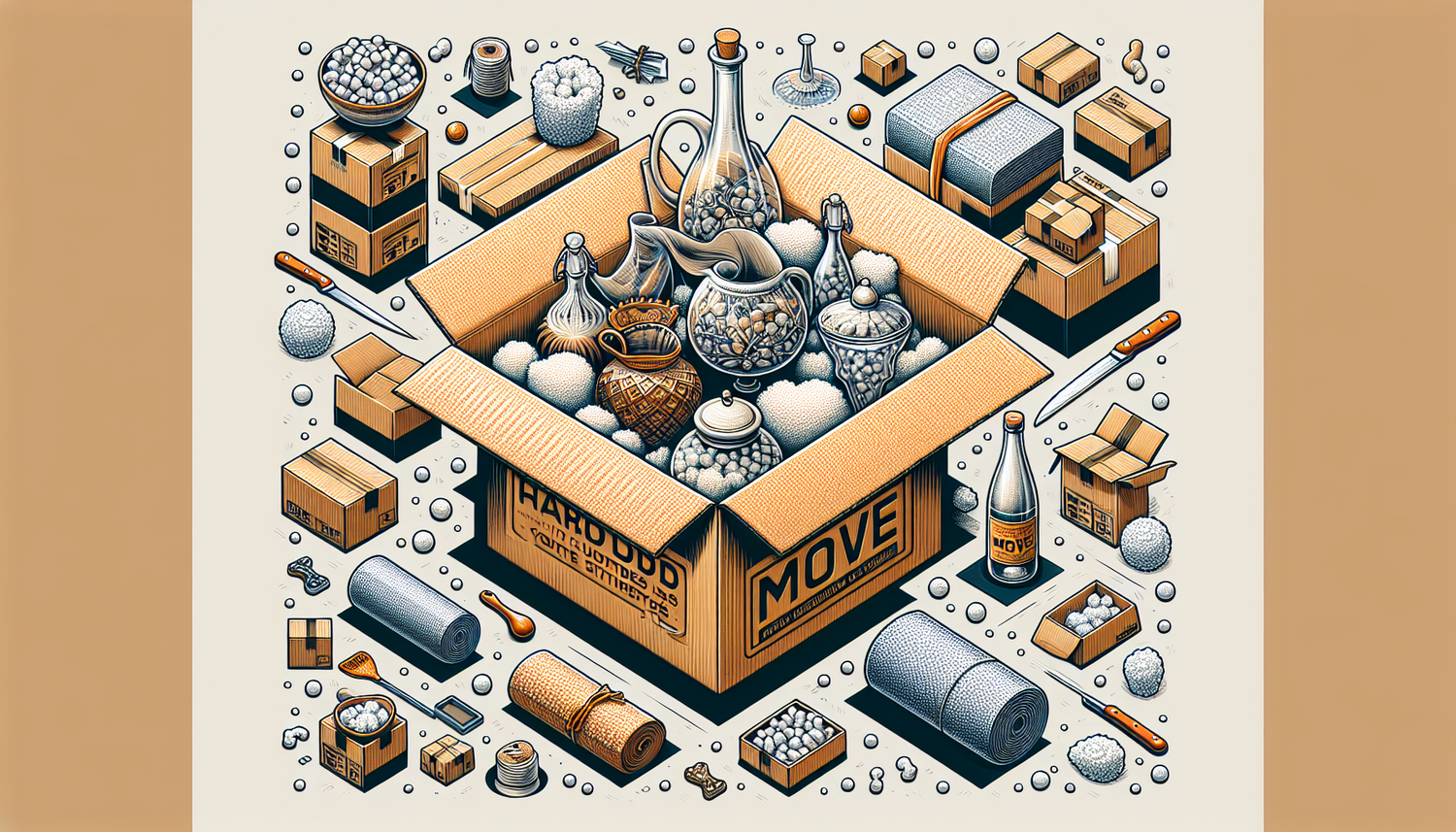 Déménagez Sans Stress: Guide pour Choisir des Cartons Adaptés à Vos Biens Fragiles avec CartonDem