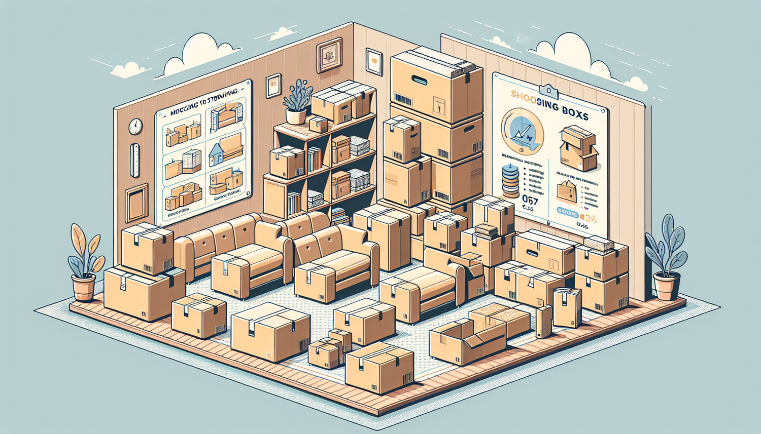 Astuces pour Optimiser votre Espace de Stockage: Choisir les Bons Cartons et Housses de Canapé avec CartonDem